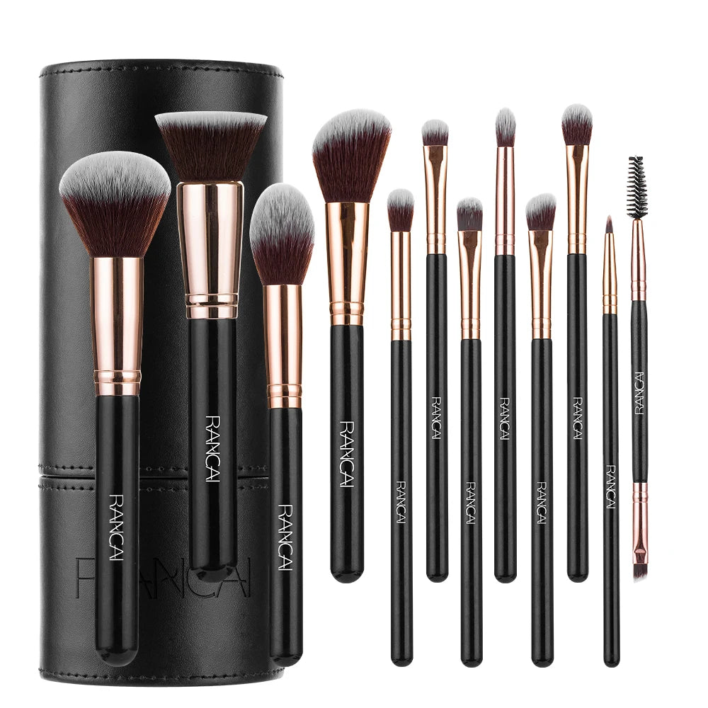 12pcs Makeup Brushes Set Professional High Quality Synthetic Hair Foundation Powder Contour Eyeshadow Make Up Brush