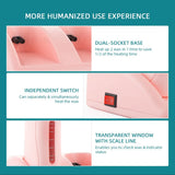 40W Dual Rolling Wax Heater Double Epilator Depilatory Waxing Machine Cartridge Roll On Wax Heater Hair Removal for Body