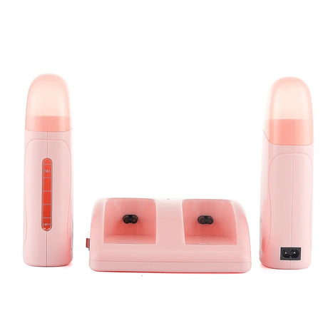 40W Dual Rolling Wax Heater Double Epilator Depilatory Waxing Machine Cartridge Roll On Wax Heater Hair Removal for Body