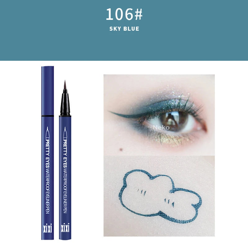 Professional Fast Dry Smooth Waterproof Eyeliner Pencils Eyes Brown Black Color Pigments Liquid Eye Liner Pen Make Up Tools