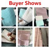 2/4 Pcs 100% Cotton Bath Towel Set for Adult Children High Quality Waffle Towel Soft Highly Absorbent Home Bathroom Washcloth
