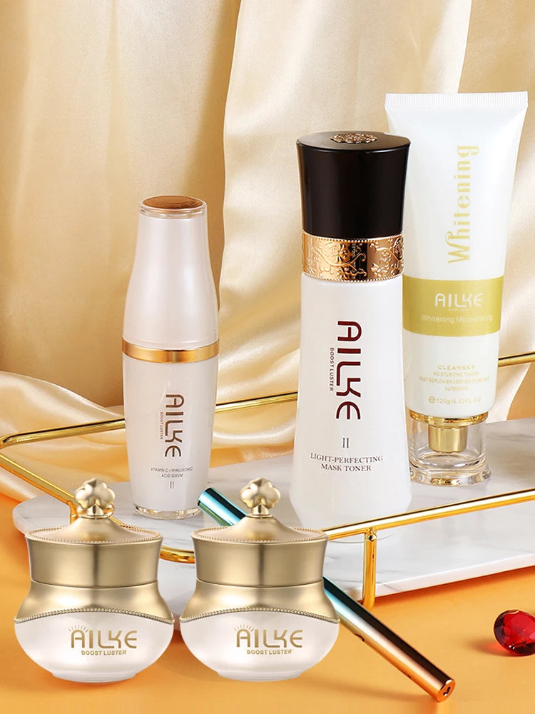 AILKE Women Whitening Facial Skin Care Set, Dark Spots Remover, Anti Wrinkles, Even Skin Tone, for All Skin Types Kit