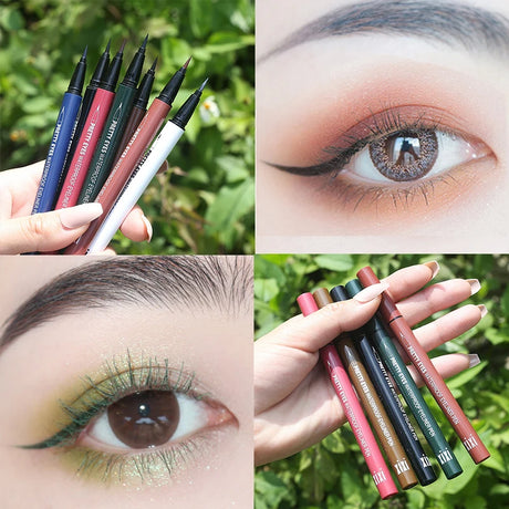 Professional Fast Dry Smooth Waterproof Eyeliner Pencils Eyes Brown Black Color Pigments Liquid Eye Liner Pen Make Up Tools