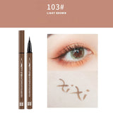 Professional Fast Dry Smooth Waterproof Eyeliner Pencils Eyes Brown Black Color Pigments Liquid Eye Liner Pen Make Up Tools