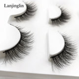 Faux Cils 3 Pairs False Eyelashes Soft Natural Long Wispy Fluffy 3D Mink Lashes Handmade Makeup Tool Extension Fake Eye Lashes