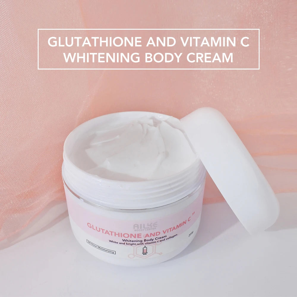 AILKE Glutathione & Vitamin C Kit, With Whitening Lotion, Moisturizing Cream, Lightening Soap, Spa Oil, Glowing Body Cream