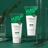 LAlKOU Tea Tree Cleanser Gentle Acne Treatment Blackhead Cleaner Shrink Pore Deep Clean Oil Control Moisturizing Face Skin Care