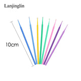 100/200pcs Eyelash Cleaning Brush Lash Extension Micro Cotton Swab Eyelashes Microbrush Beauty Makeup Clean Remover Tools