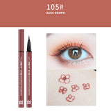 Professional Fast Dry Smooth Waterproof Eyeliner Pencils Eyes Brown Black Color Pigments Liquid Eye Liner Pen Make Up Tools