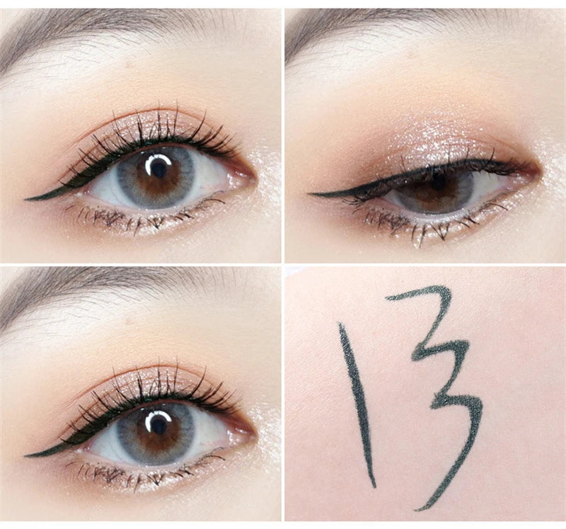 Professional Fast Dry Smooth Waterproof Eyeliner Pencils Eyes Brown Black Color Pigments Liquid Eye Liner Pen Make Up Tools