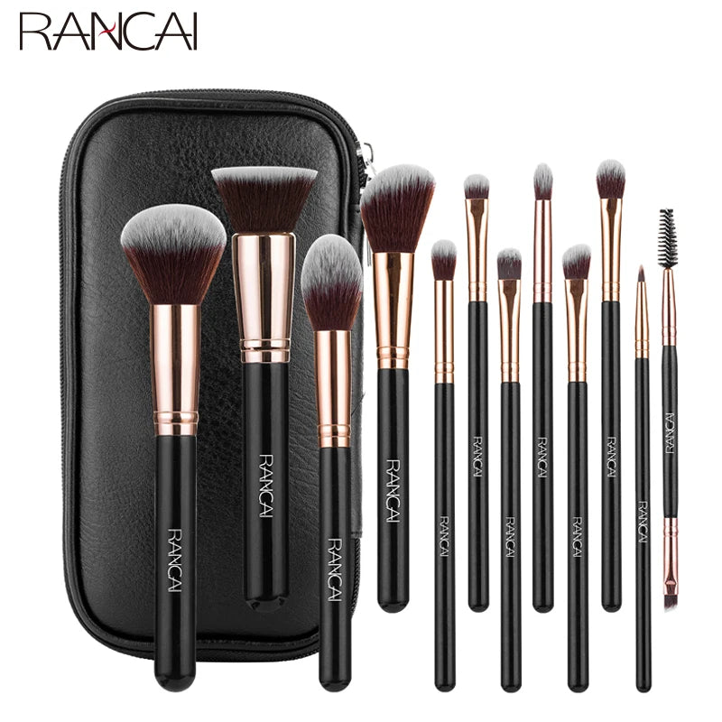 12pcs Makeup Brushes Set Professional High Quality Synthetic Hair Foundation Powder Contour Eyeshadow Make Up Brush