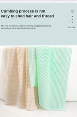 2/4 Pcs 100% Cotton Bath Towel Set for Adult Children High Quality Waffle Towel Soft Highly Absorbent Home Bathroom Washcloth