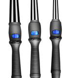 LCD  curlers conical curling iron single tube ceramic glaze pear flower cone electric hair curly hair