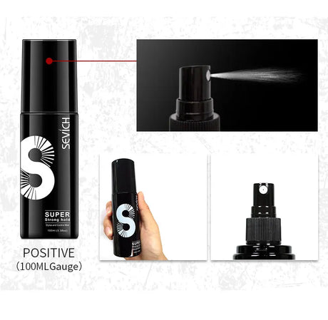 Sevich 100ml Fashion Hair Styling Spray Daily Use Unisex Strong Fixing Hair Building Fiber Quick Disposable Hair Hold Spray