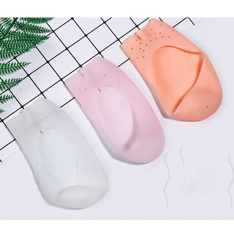 2pcs Soft Silicone Moisturizing Gel Socks For Foot Care Protector Relieve Dry Cracked Peeling Heels Shoes Skin Care Insole