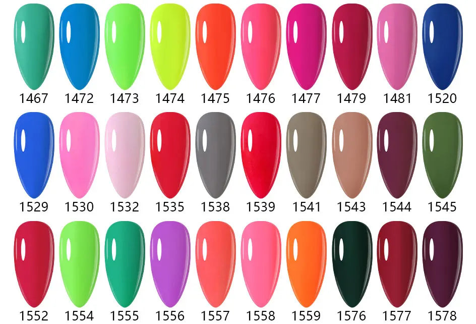Clou Beaute Gel Nail Polish Neon Brown Royal Blue Red Green Pastal Nude Nail Art Varnishes Gel Lacquer HEMA/TPO FREE UV Gel Nail