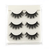 Faux Cils 3 Pairs False Eyelashes Soft Natural Long Wispy Fluffy 3D Mink Lashes Handmade Makeup Tool Extension Fake Eye Lashes