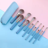13pcs Makeup Brushes Set with Leather Bag Foundation Powder Blush Eyeshadow Eyebrow Brush Soft Hair Cosmetic Makeup Tool