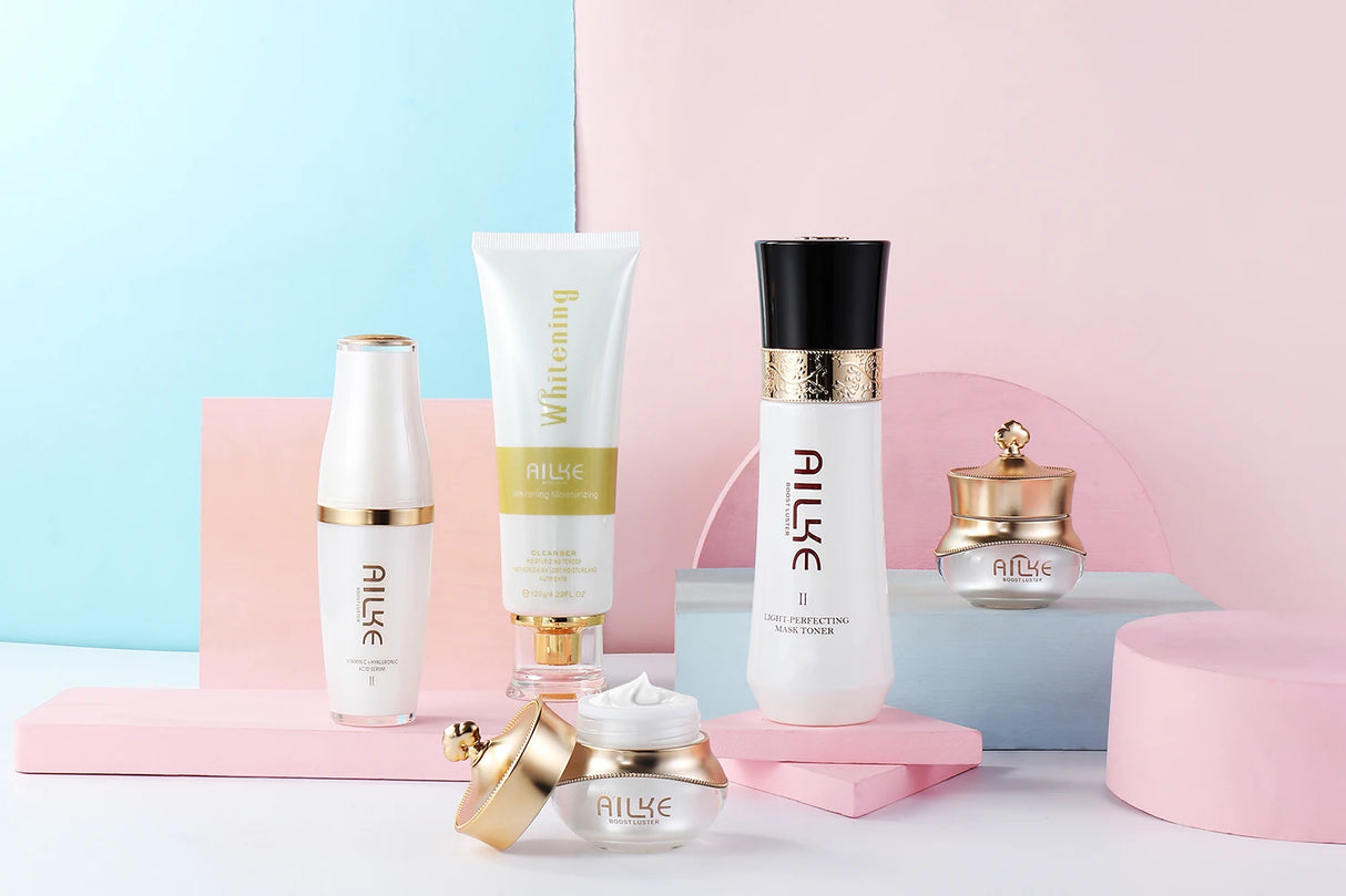 AILKE Women Whitening Facial Skin Care Set, Dark Spots Remover, Anti Wrinkles, Even Skin Tone, for All Skin Types Kit