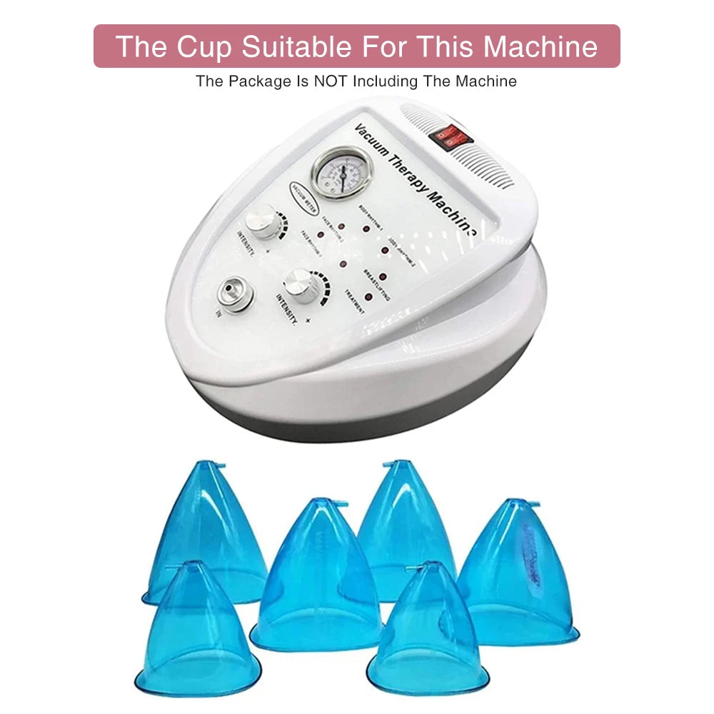 2pcs180/150ml Breast Enlargement Cupping Hip Lifting Buttock Vacuum Pump Suction Replacement Enhancer Massage Cup with Hose Set