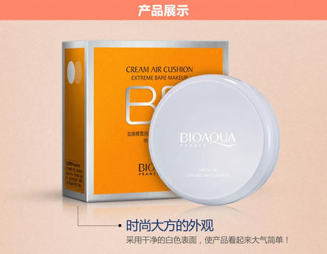 BIOAQUA 1pc Air Cushion BB Cream Isolation BB Nude Concealer Oil Control Moisturizing Liquid Foundation CC Cream (Random Brand)
