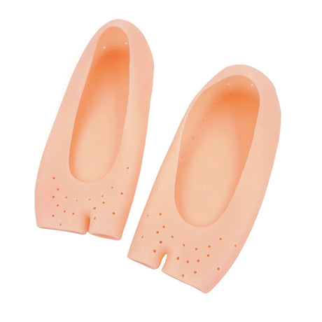 2pcs Soft Silicone Moisturizing Gel Socks For Foot Care Protector Relieve Dry Cracked Peeling Heels Shoes Skin Care Insole