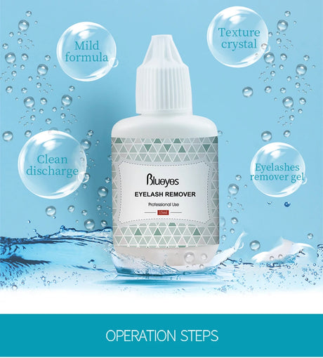 Blueyes Eyelash Glue Remover Gel 15ml Mild Clear Non-irritant Professional Lash Grafting Adhesive Cleaning Makeup Remover Gel