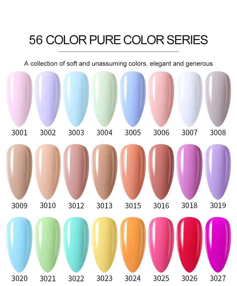 Clou Beaute Gel Nail Polish Neon Brown Royal Blue Red Green Pastal Nude Nail Art Varnishes Gel Lacquer HEMA/TPO FREE UV Gel Nail