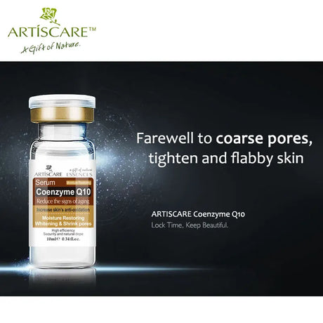 ARTISCARE Coenzyme Q10 Face Serum Shrink Pores Essence Oil Control Moisturizing Cream 3Pcs Skin Care