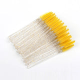 5/50 Pcs Crystal  Mascara Wands Eyelash Brush Spoolies For Eye Lash Extension Eyebrow And Makeup Crystal Makeup Tools
