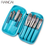 13pcs Makeup Brushes Set with Leather Bag Foundation Powder Blush Eyeshadow Eyebrow Brush Soft Hair Cosmetic Makeup Tool