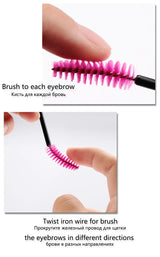 5/50Pcs Eyelashes Makeup Brushes Professional Mascara Wands Applicator Spoolers Eye Lashes Cosmetic Brush Makeup Tool