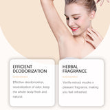 Vanilla Underarm Deodorizing Rod Lighten Odor Armpit Body Fragrance Antiperspirant Natural Moisturize Refreshing Deodorant Stick