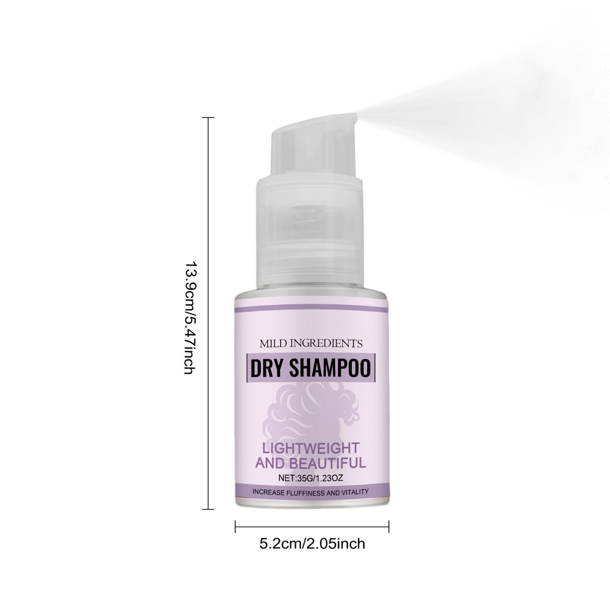 Dry Shampoo Spray Oil Control Volumizing Smooth Nourish Thickening Moisturizing Travel Lightweight Lasting Fluffy Hair Refresher