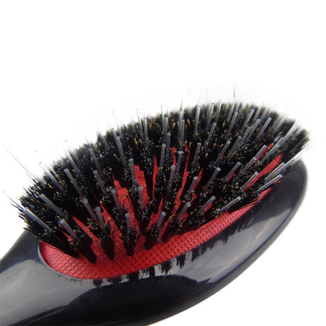1PC Oval Boar Bristle & Nylon Hair Comb Mini Anti-static Hair Scalp Massage Comb Hairbrush Salon Hair Care Brush Styling Tool
