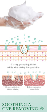 BIOAQUA Salicylic Acid Facial Cleanser Acne Treatment Moisturizing Oil Control Skincare Face Wash Foam Face Cleanser Skin Care