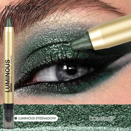 Pearlescent Green Color Highlighting Eyeshadow, Soft And Smooth Texture, Exclusive For Summer, Highlighting Eyeshadow