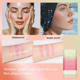 Temperature Change 3-in-1 Cheek Lip Tinted pixiBlush Stick Temperature Change Blush Makeup Products Cosmetic Palette Stick Face