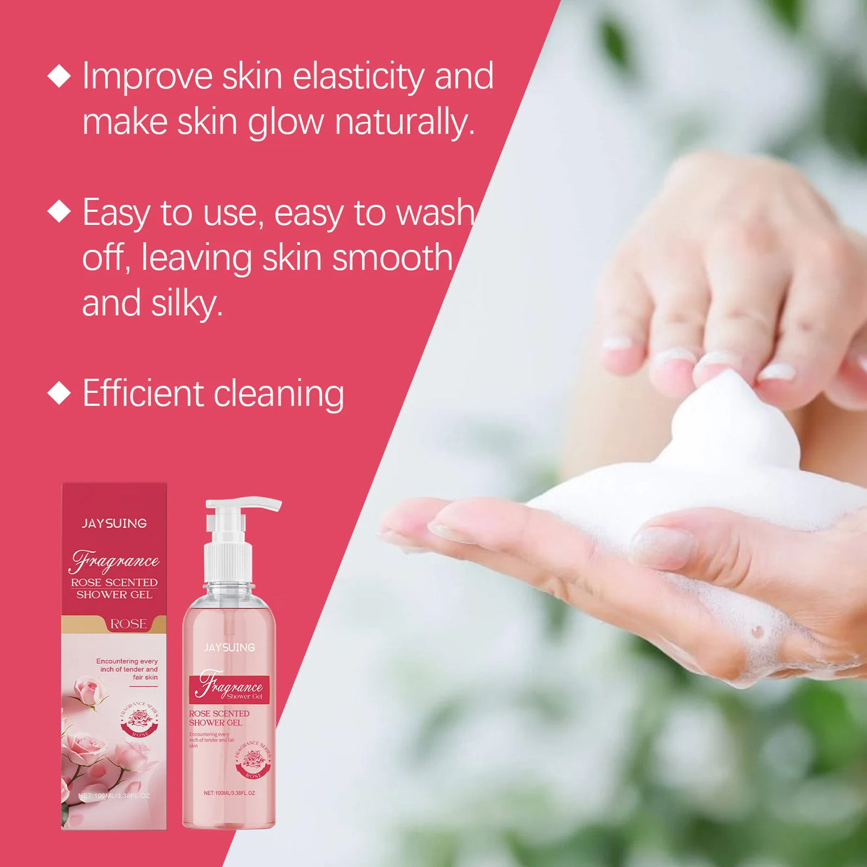 Fragrant Shower Gel Body Wash Perfume Long Lasting Fragrance Deep Cleansing Moisturizing Refresh Smooth Exfoliating Bath Lotion