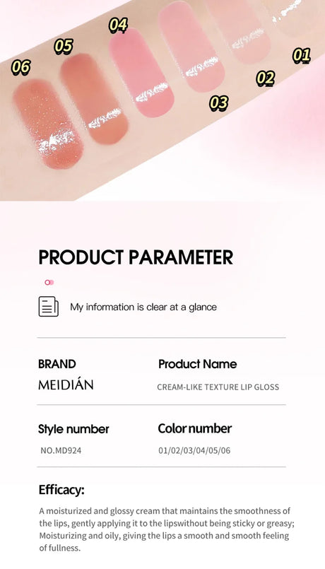 6Pcs Lip Oil Gloss Set, Hydrating High-Shine Non-Sticky Lip Gloss, Moisturizing Clear Pink Red Tint, Travel Makeup Gift