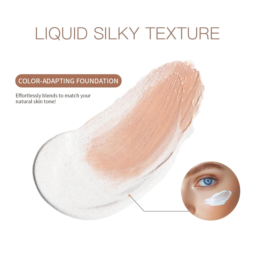 4 In 1 Foundation Long-wearing Moisturizing Waterproof Concealer Even Skin Tone SPF 30 Liquid Hydrating Full Coverage Concealer
