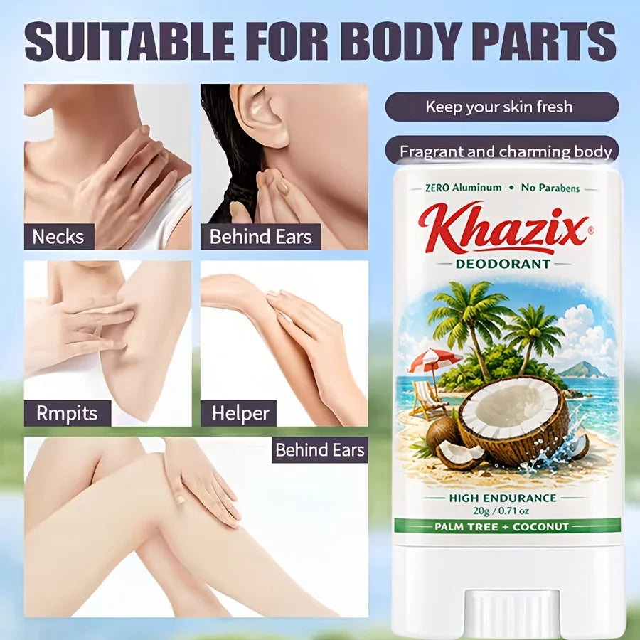 20g universal deodorant for both men and women, aluminum-free formula, provides all-day freshness and lasts long