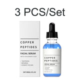 Copper Peptide Serum Hyaluronic Acid Tighten Skin Barrier Repair Deep Hydration Antioxidant Sensitive Dry Skin Face Serum 30ml