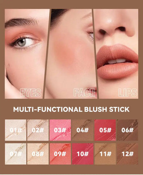 MLSMILE Highlight Contour 3-pack For 3D Makeup Brightening Skin Tone Face Blush Stick 3 Pcs Set 2025 New