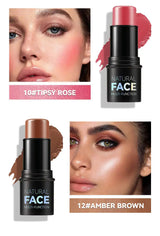 MLSMILE Highlight Contour 3-pack For 3D Makeup Brightening Skin Tone Face Blush Stick 3 Pcs Set 2025 New