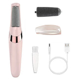 Rechargeable Electric Foot File 1+10 Set Callus Remover Machine Pedicure Device Foot Care Tools For Heels Remove Dead Skin black