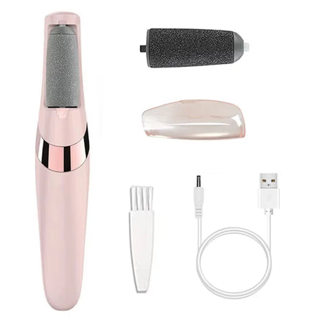 Rechargeable Electric Foot File 1+10 Set Callus Remover Machine Pedicure Device Foot Care Tools For Heels Remove Dead Skin black