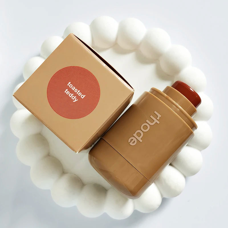 Popular Cosmetics Brand Rhode Pocket Blusher Stick Smooth Easy Apply Portable Lip Cheek Dual-use Rouge Cream Makeup Bubble Bag