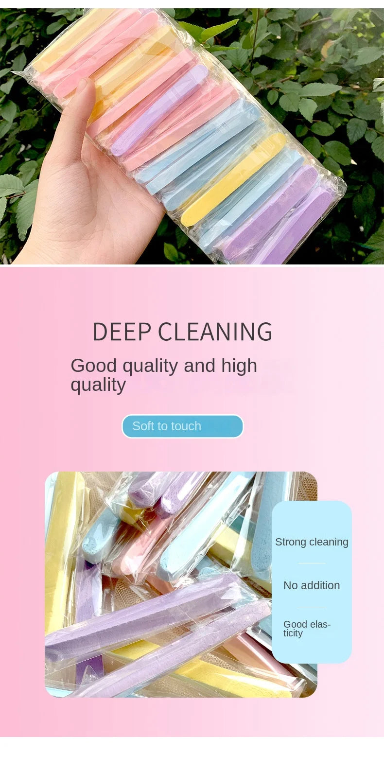 10/50pc Compressed Face Wash Wash Face Sponge Clean Face Disposable Powder Puff Face Cleansing Cotton Pad Cleansing Beauty Strip