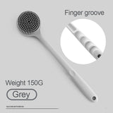 Silicone Shower Brush Body Exfoliating Dry Brushing Bathroom Back Bath Brush for Shower Brush for The Back